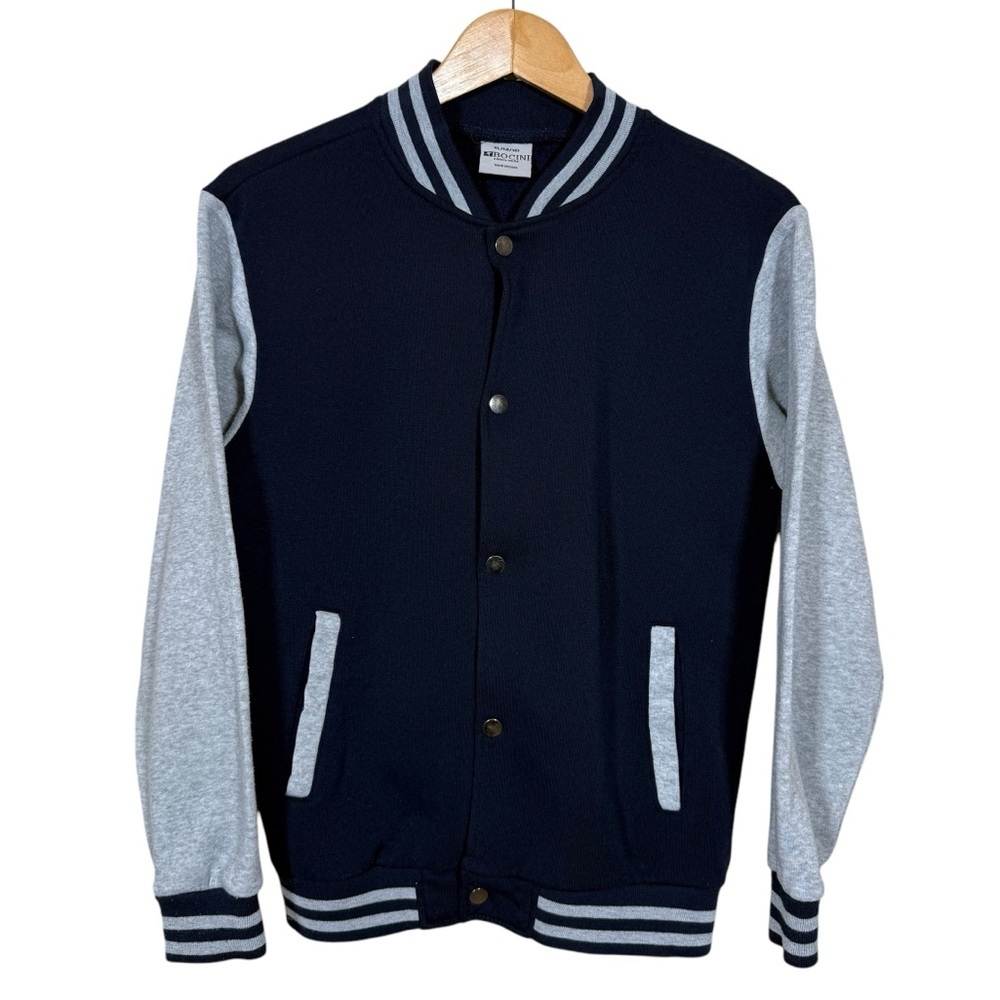 Bocini Boys Unlined Varsity Fleece Jacket Size XL 14/16
